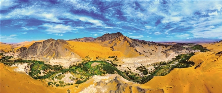 阿克塞县多坝沟胡杨峡景区