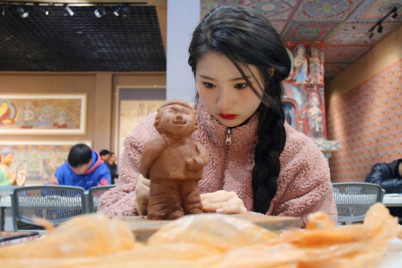 学习敦煌彩塑3